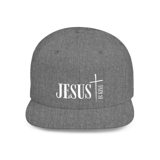 Faith-Inspired Flat Bill Snapback Hat, Christian Hat, Stylish Cap for Men & Women, Perfect for Church, Casual Outings, Gifts