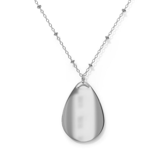 Faith-Inspired Oval Necklace | Raise Your Hands for Jesus Jewelry, Christian Gift, Spiritual Pendant, Religious Accessory