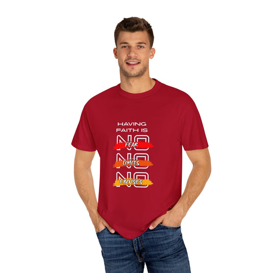 Motivational Unisex T-Shirt - "Fear Limits Excuses" Inspirational Tee
