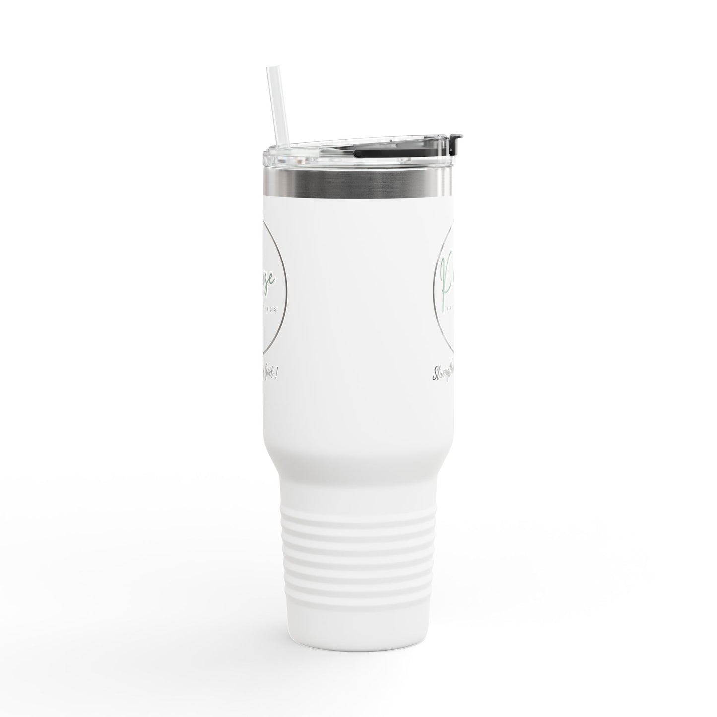 Insulated Travel Mug - 40oz "Purpose: Strengthened By God"