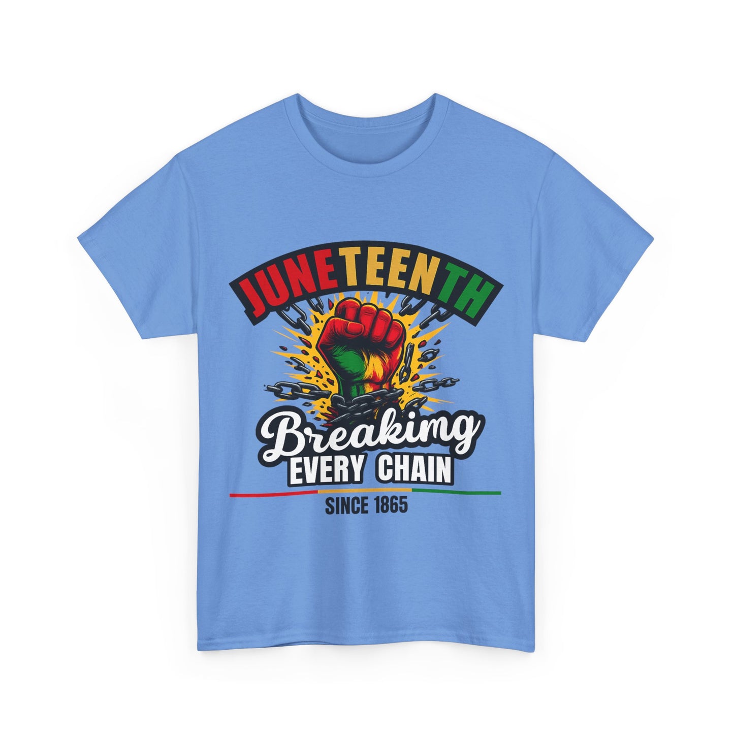 Juneteenth Heavy Cotton Tee | Breaking Every Chain Shirt | Unisex T-Shirt | Black History Month Apparel | Juneteenth Celebration Gift [...]