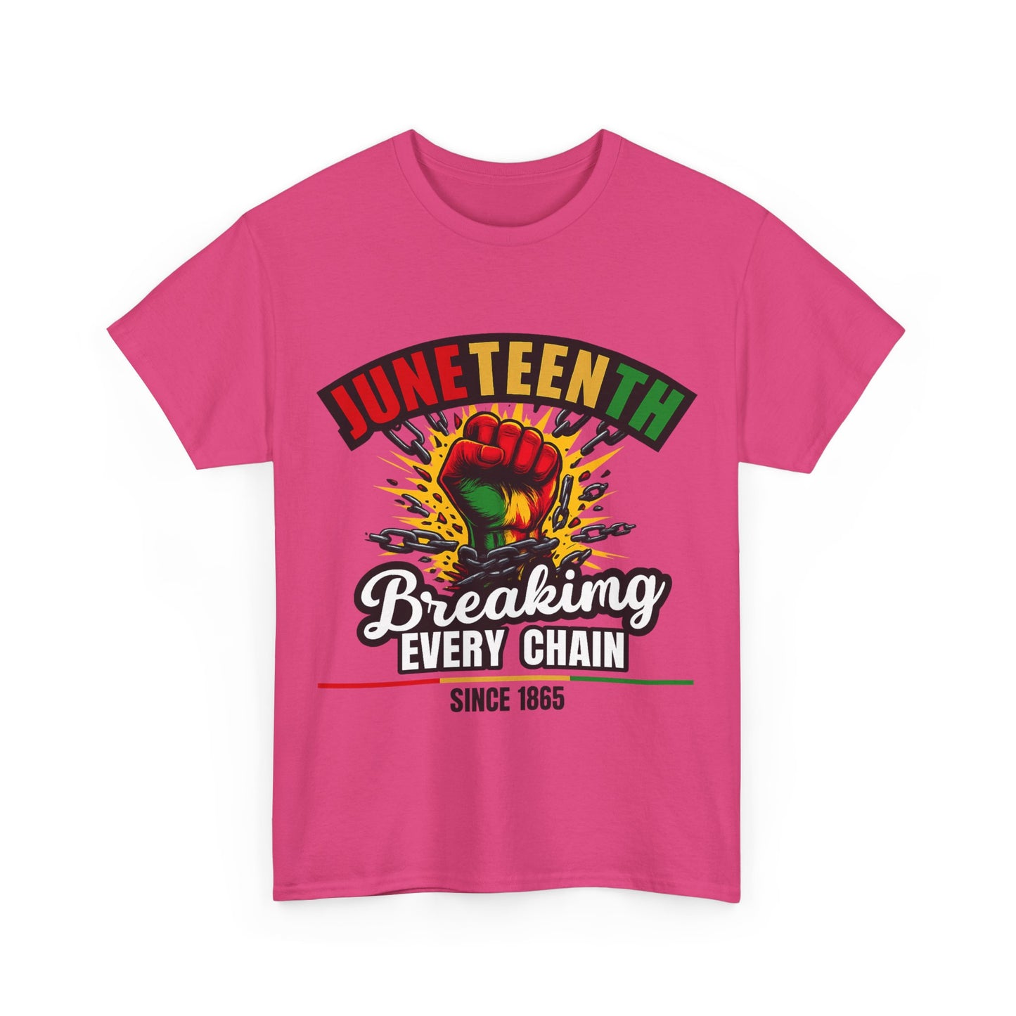 Juneteenth Heavy Cotton Tee | Breaking Every Chain Shirt | Unisex T-Shirt | Black History Month Apparel | Juneteenth Celebration Gift [...]