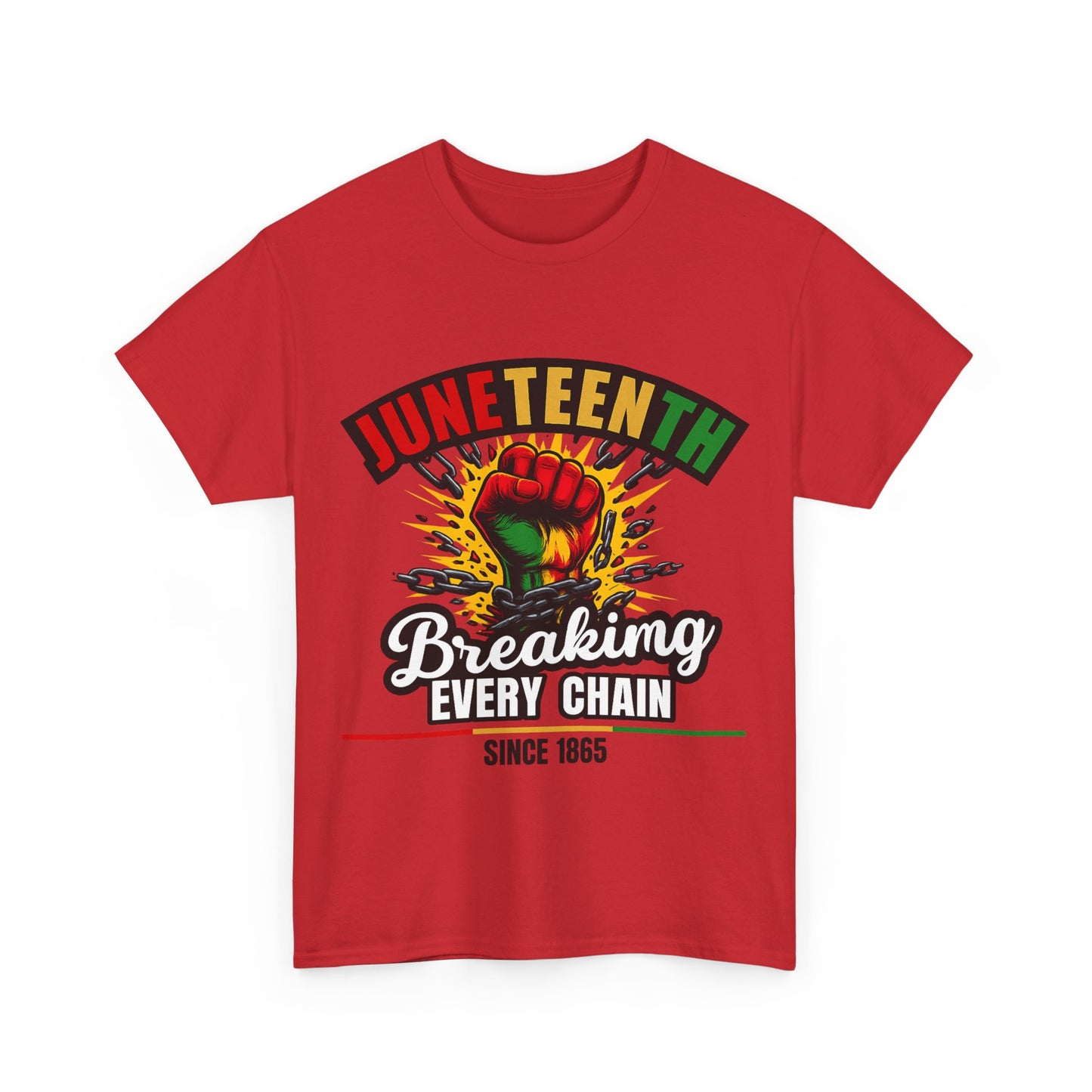 Juneteenth Heavy Cotton Tee | Breaking Every Chain Shirt | Unisex T-Shirt | Black History Month Apparel | Juneteenth Celebration Gift [...]