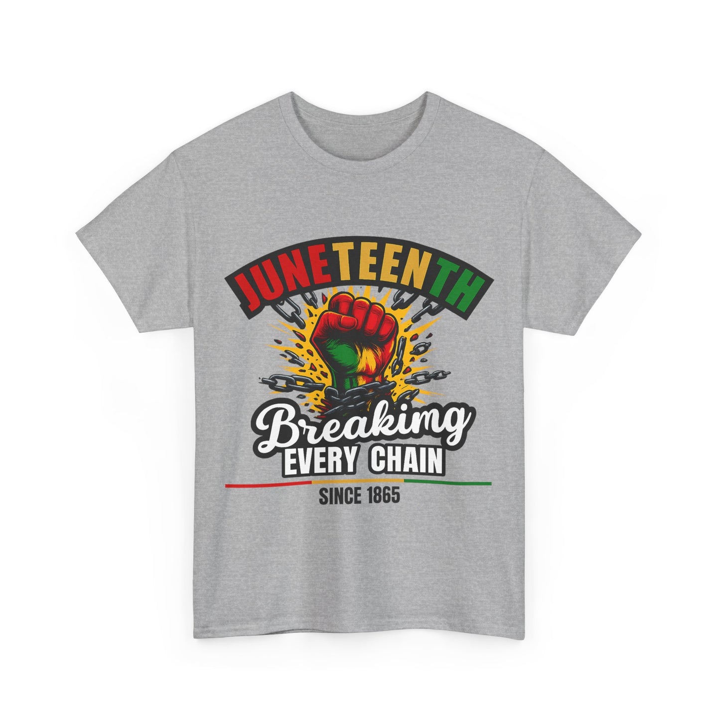 Juneteenth Heavy Cotton Tee | Breaking Every Chain Shirt | Unisex T-Shirt | Black History Month Apparel | Juneteenth Celebration Gift [...]
