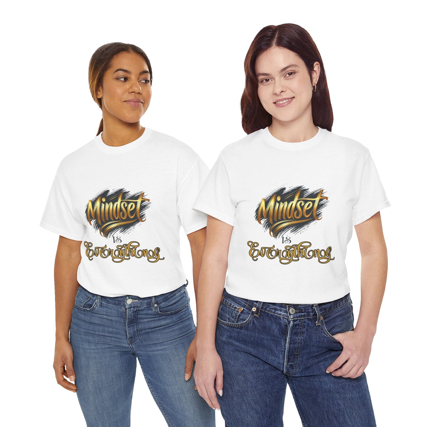 Mindset Unisex Heavy Cotton Tee - Inspirational Shirt, Motivational Top, Positive Vibes Apparel, Gift for Growth, Everyday Wear