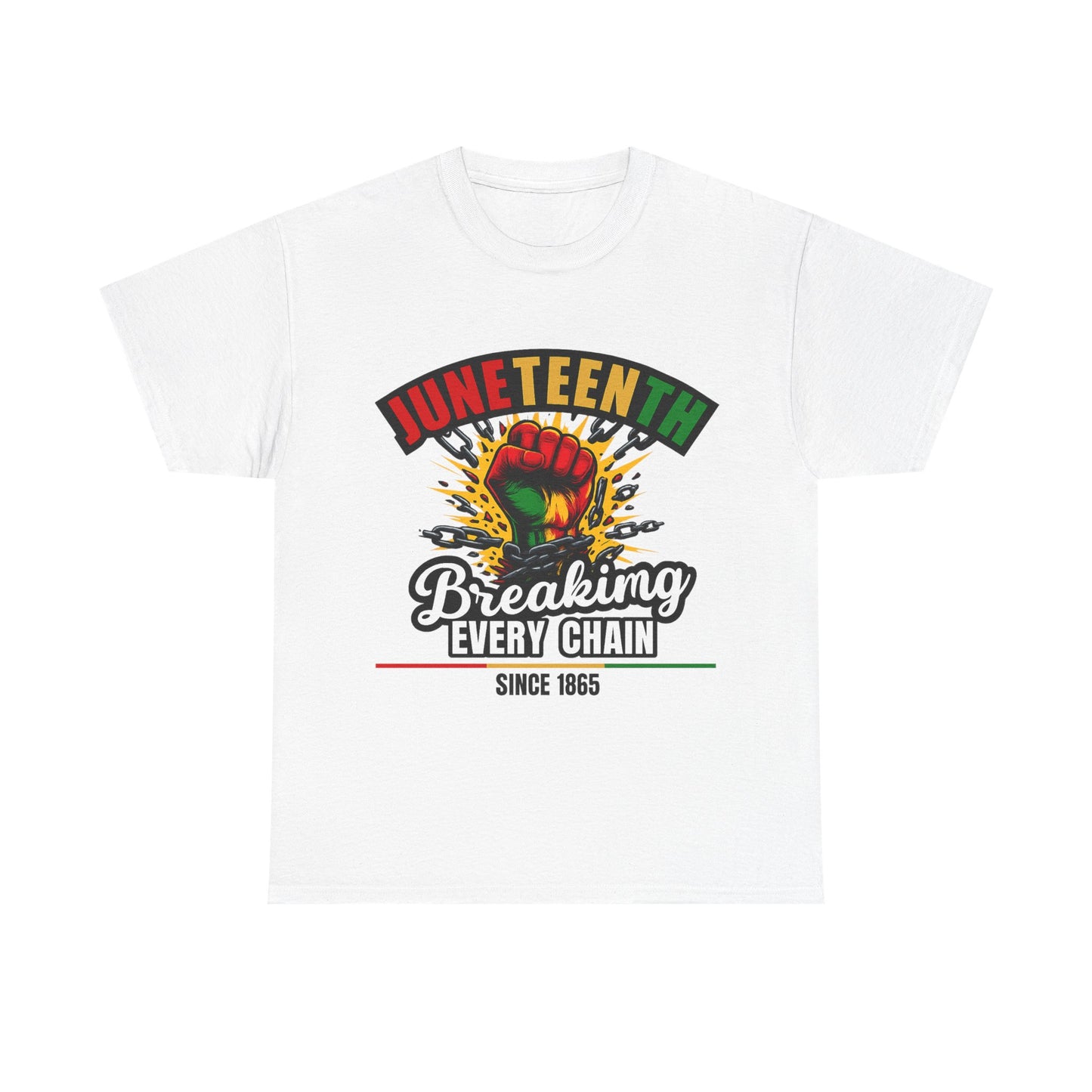 Juneteenth Heavy Cotton Tee | Breaking Every Chain Shirt | Unisex T-Shirt | Black History Month Apparel | Juneteenth Celebration Gift [...]