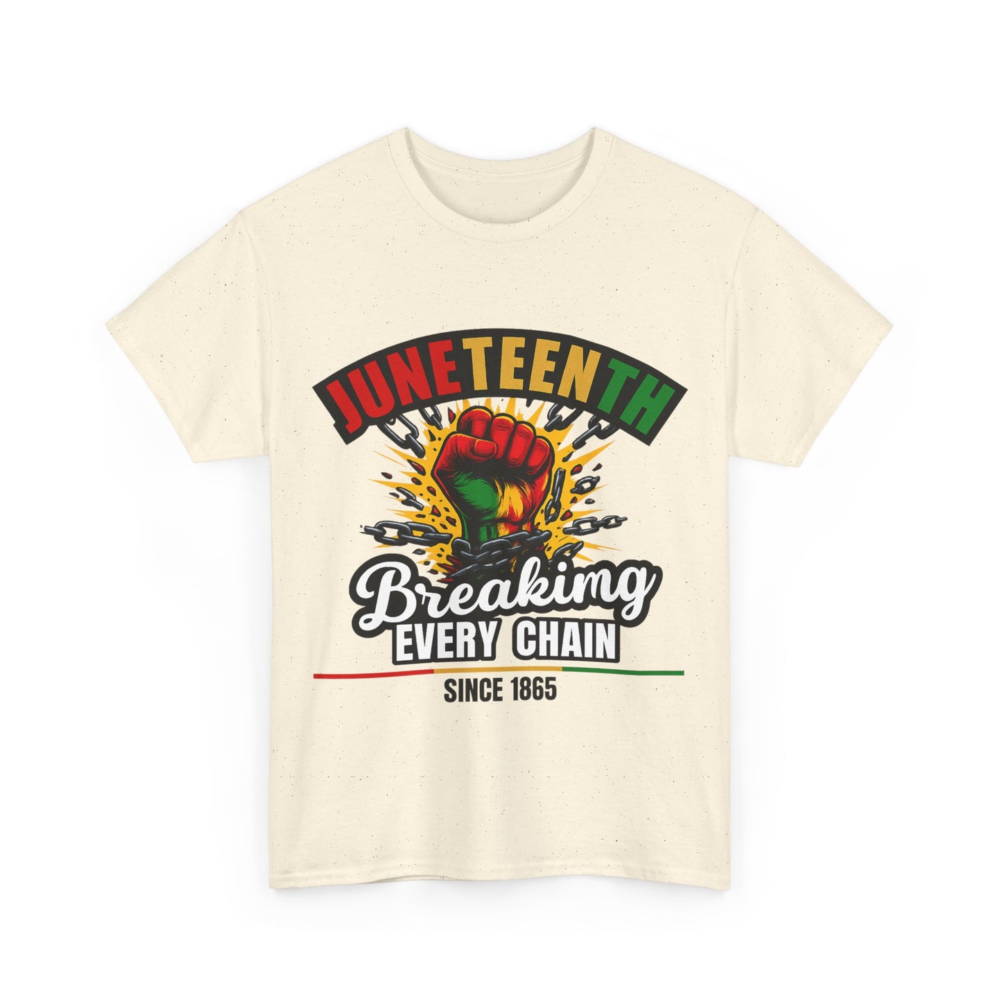Juneteenth Heavy Cotton Tee | Breaking Every Chain Shirt | Unisex T-Shirt | Black History Month Apparel | Juneteenth Celebration Gift [...]